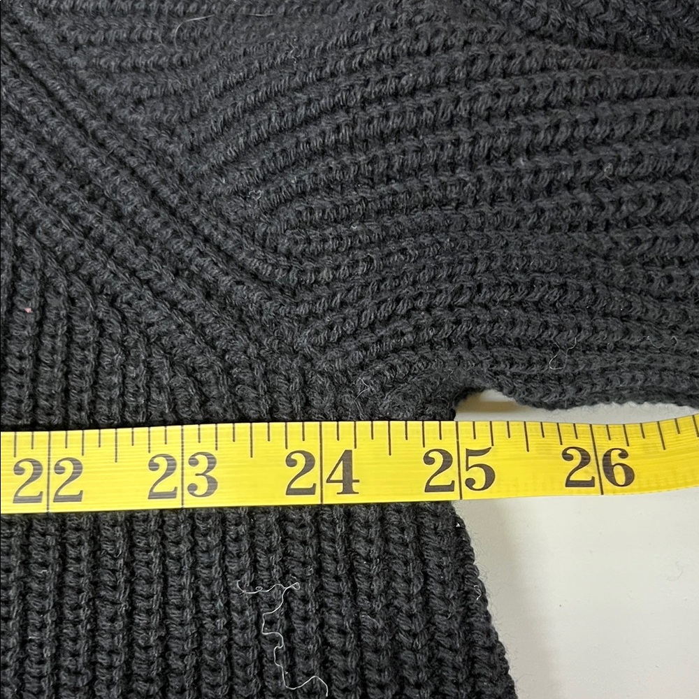 Style & Co. Black Sweater with White Floral Design - Picture 4 of 8